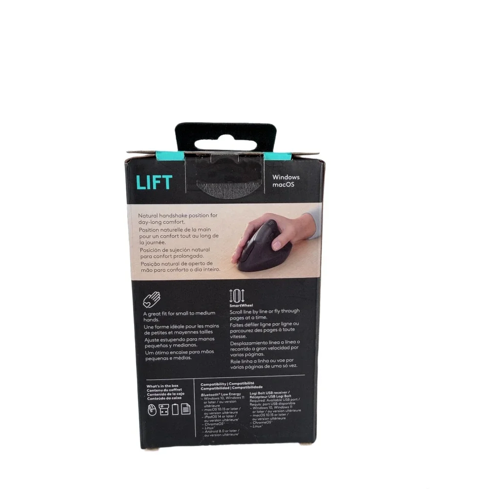Logitech Lift Wireless Vertical Ergonomic Mouse ( 910-007293 )